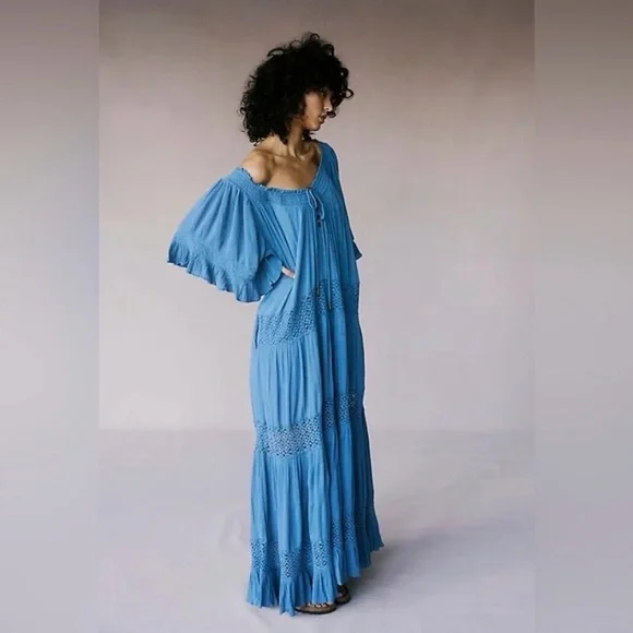 Free People “Dream On” Maxi Dress – Blue – Size XS - Picture 9 of 9